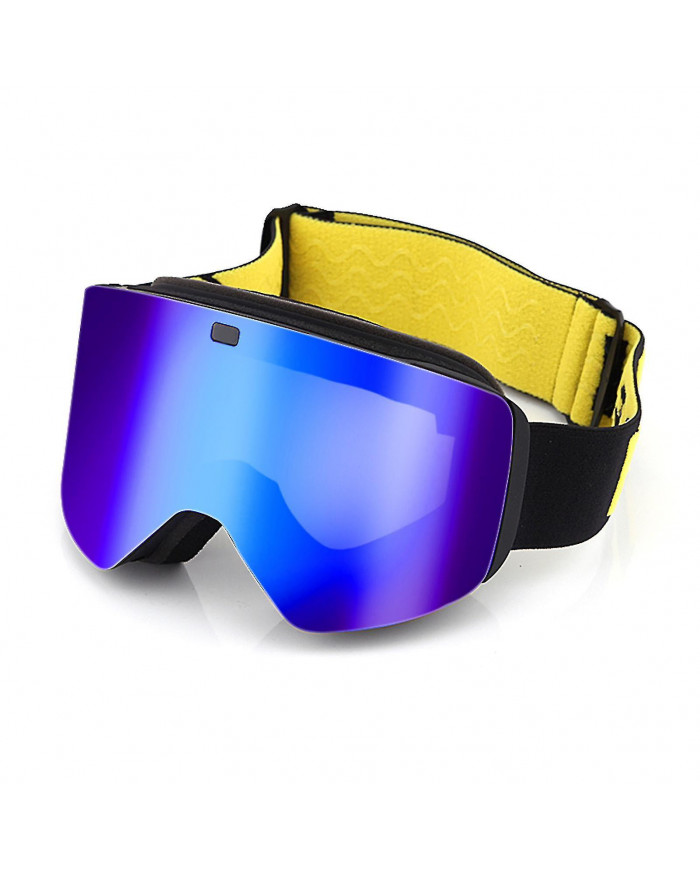 Lunettes de ski cylindriques à double couche Lunettes de neige coupe-vent confortables pour le ski motoneige