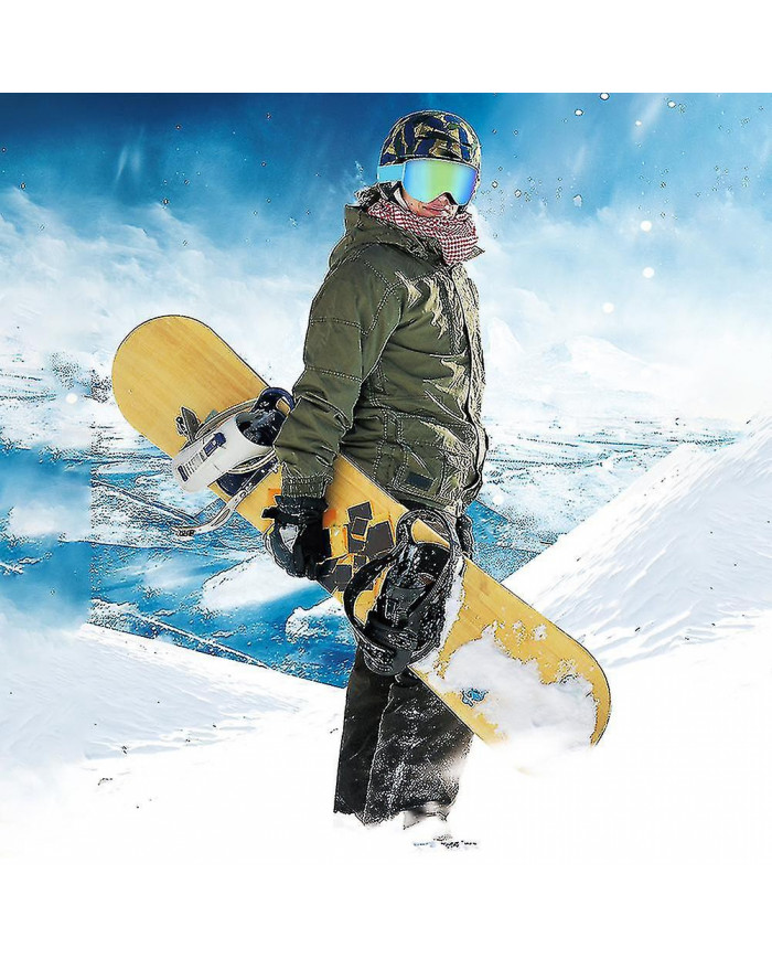 Lunettes de ski cylindriques à double couche Lunettes de neige coupe-vent confortables pour le ski motoneige