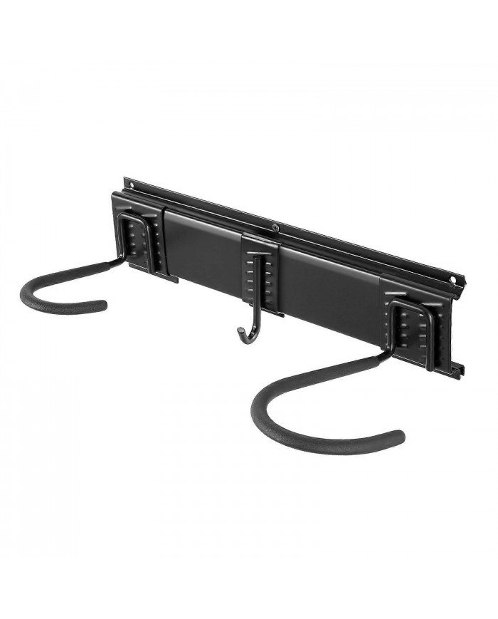 Support de rangement pour vélos, 4 supports à vélos et 2 crochets pour casques, cintre de rangement mural pour [...]