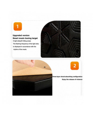 Boxe Entraînement Musique Boxe électronique Mur Cible Application intelligente Combat Train avec Gant de boxe, [...]