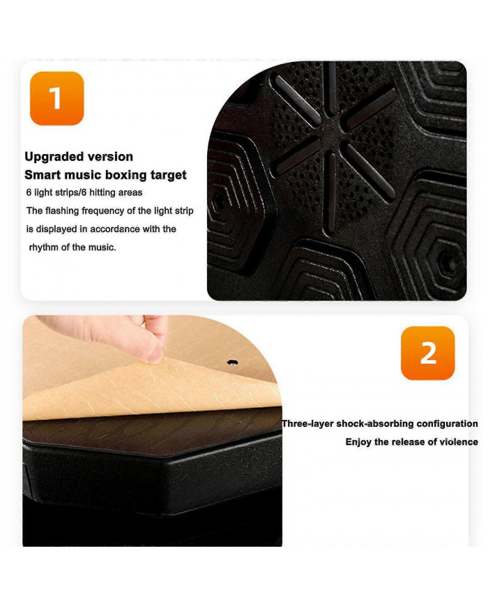 Boxe Entraînement Musique Boxe électronique Mur Cible Application intelligente Combat Train avec Gant de boxe, [...]