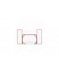 But de hockey avec filet de sécurité et cibles, filet de hockey en acier de rue, ensemble de buts d’entraînement [...]