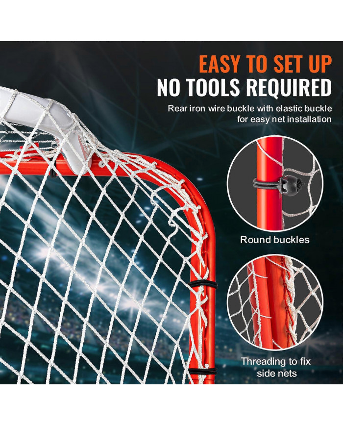 But de hockey avec filet de sécurité et cibles, filet de hockey en acier de rue, ensemble de buts d’entraînement [...]