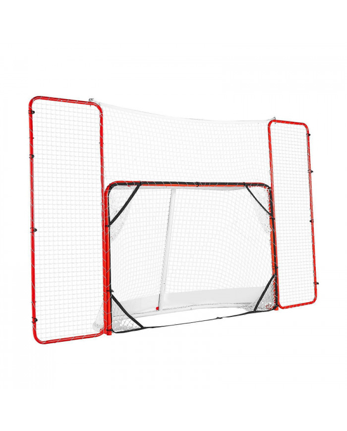 But de hockey avec filet de sécurité et cibles, filet de hockey en acier de rue, ensemble de buts d’entraînement [...]