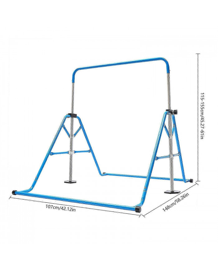 Barre horizontale de sport pour enfants d'intérieur réglable de 115 à 155 cm