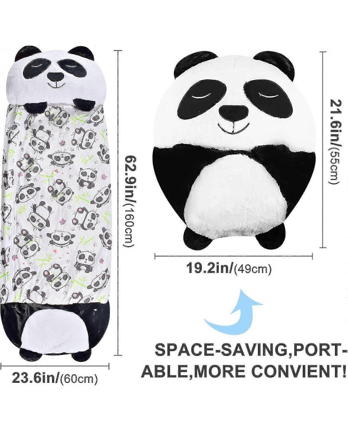 Sac de couchage enfant 2 en 1, sac de couchage d'extérieur, sac de couchage de camping, sac de couchage en peluche [...]