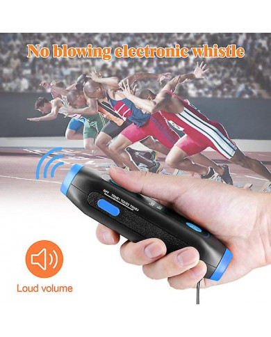 Sifflet électronique 3 tons Sifflet portatif polyvalent avec Lanyard Torchlight