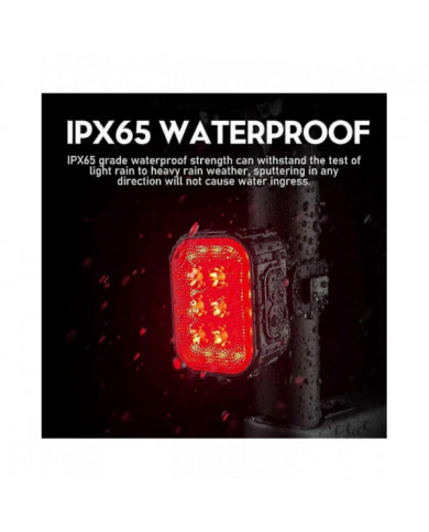 2X Ensemble d’éclairage de vélo super lumineux,Lumière LED rechargeable USB de vélo,Lumière de vélo pour la [...]