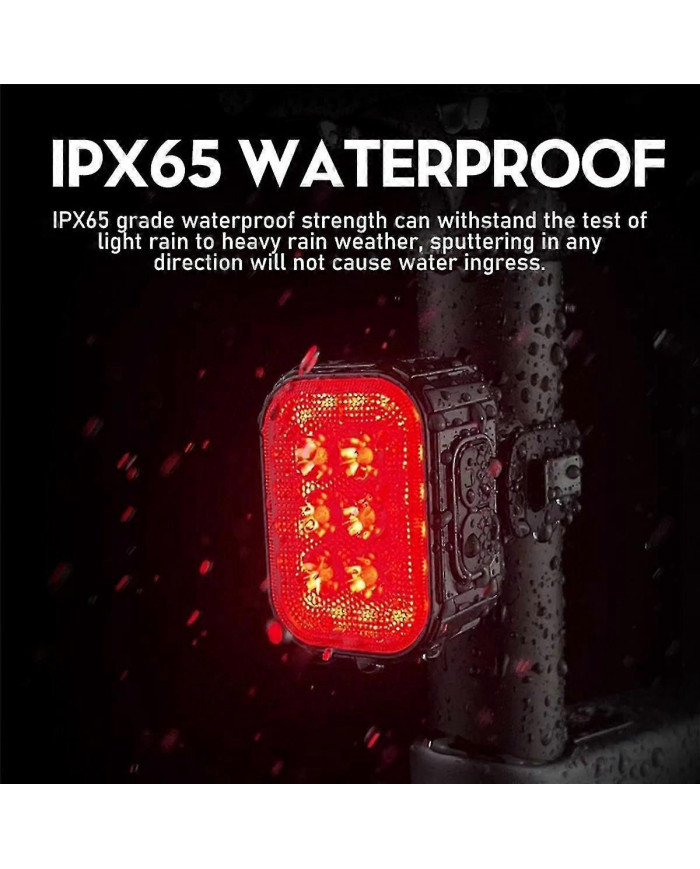 2X Ensemble d’éclairage de vélo super lumineux,Lumière LED rechargeable USB de vélo,Lumière de vélo pour la [...]