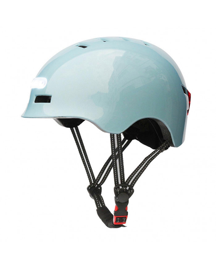 Casques de vélo unisexes avec LED Light Respirant Casques de cyclisme pour vélo électrique pour la conduite de nuit