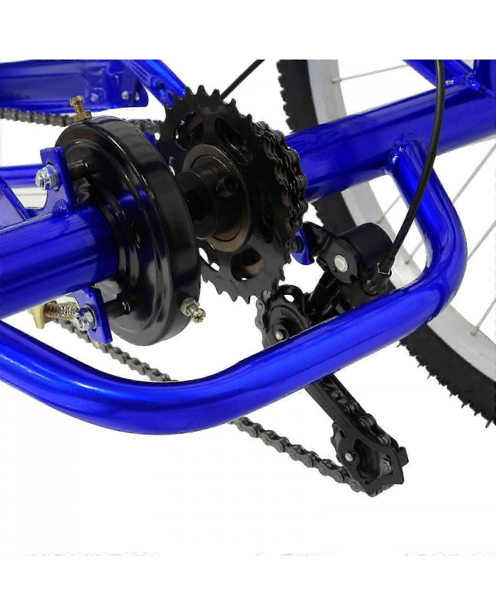 Tricycle pliant pour adulte de 24 po avec panier à provisions 7 vitesses