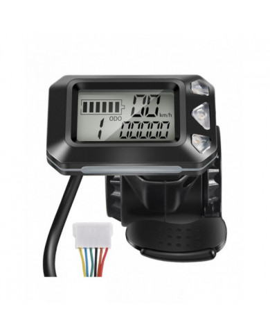 24V 36V Réglable Électrique Scooter Affichage Écran Interrupteur Accélérateur pour 5.5 Pouces Scooter Pièces (6 Broches)