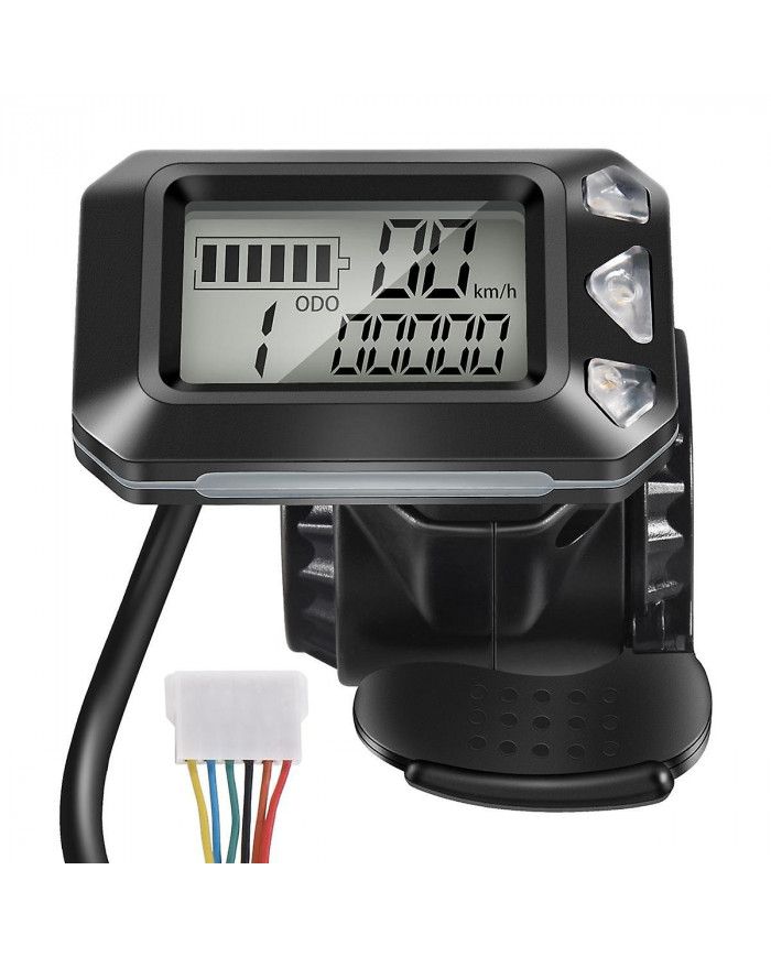 24V 36V Réglable Électrique Scooter Affichage Écran Interrupteur Accélérateur pour 5.5 Pouces Scooter Pièces (6 Broches)