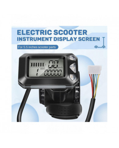 24V 36V Réglable Électrique Scooter Affichage Écran Interrupteur Accélérateur pour 5.5 Pouces Scooter Pièces (6 Broches)