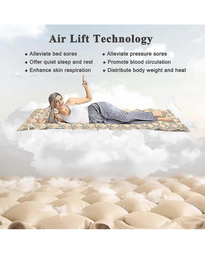 Matelas à pression alternée pour les plaies de lit, coussin de lit pour prévenir les plaies de lit pour lit [...]