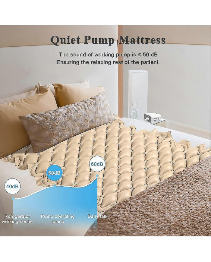 Matelas à pression alternée pour les plaies de lit, coussin de lit pour prévenir les plaies de lit pour lit [...]