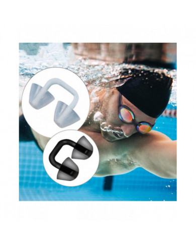 Bouchons de nez de natation Protecteur de nez en silicone confortable Pince-nez de natation étanche réutilisable [...]