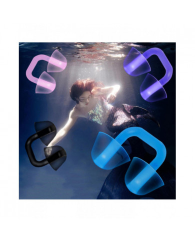 Bouchons de nez de natation Protecteur de nez en silicone confortable Pince-nez de natation étanche réutilisable [...]