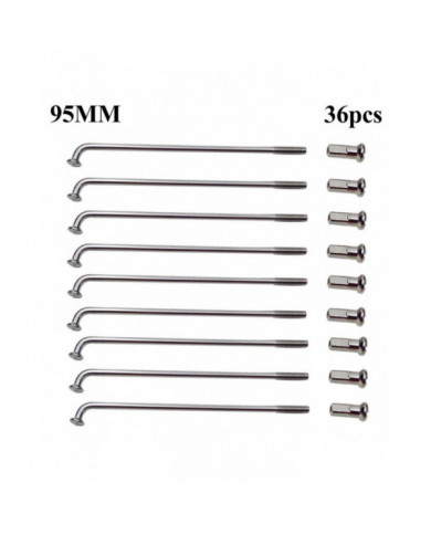 36pcs Rayons de vélo Longue durée Muti-fonction Léger Mountain Bicycle Spokes pour vélo