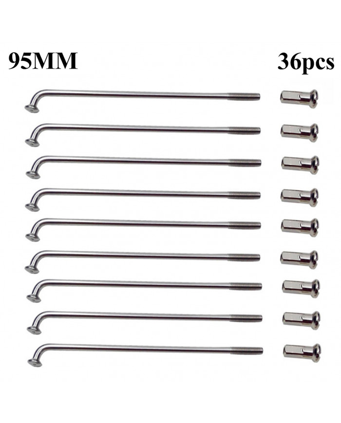 36pcs Rayons de vélo Longue durée Muti-fonction Léger Mountain Bicycle Spokes pour vélo