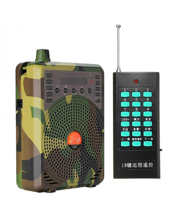Chasse Leurre Appels Électronique Oiseau Appelant Camouflage Électrique Chasse Haut-Parleur Mp3 Télécommande-
