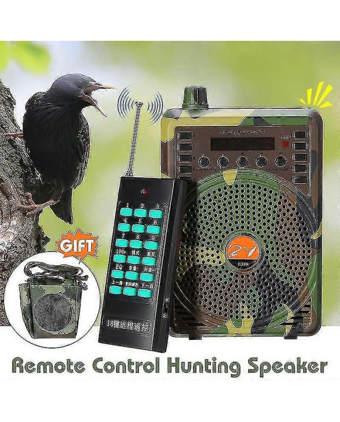 Chasse Leurre Appels Électronique Oiseau Appelant Camouflage Électrique Chasse Haut-Parleur Mp3 Télécommande-