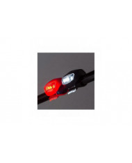 10x Lampe de vélo Vélo Lumière avant Feu arrière Roue Lumière Led Silicone Lampe