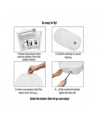 10 PCS Blanc Chinois Ciel Lanternes Chinois Lanternes Eco Friendly Lanternes pour Mariages Célébrations Cérémonies [...]