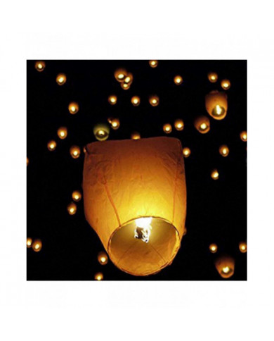 10 PCS Blanc Chinois Ciel Lanternes Chinois Lanternes Eco Friendly Lanternes pour Mariages Célébrations Cérémonies [...]