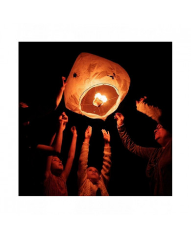 10 PCS Blanc Chinois Ciel Lanternes Chinois Lanternes Eco Friendly Lanternes pour Mariages Célébrations Cérémonies [...]