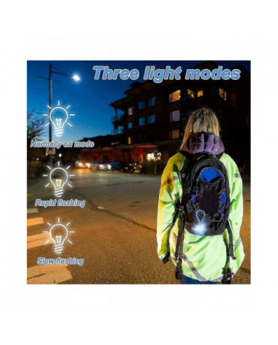 7pcs Safety Light Sac d'école pour enfants, Led Flashing Light Children, Pendentif réflecteur de sécurité pour enfants