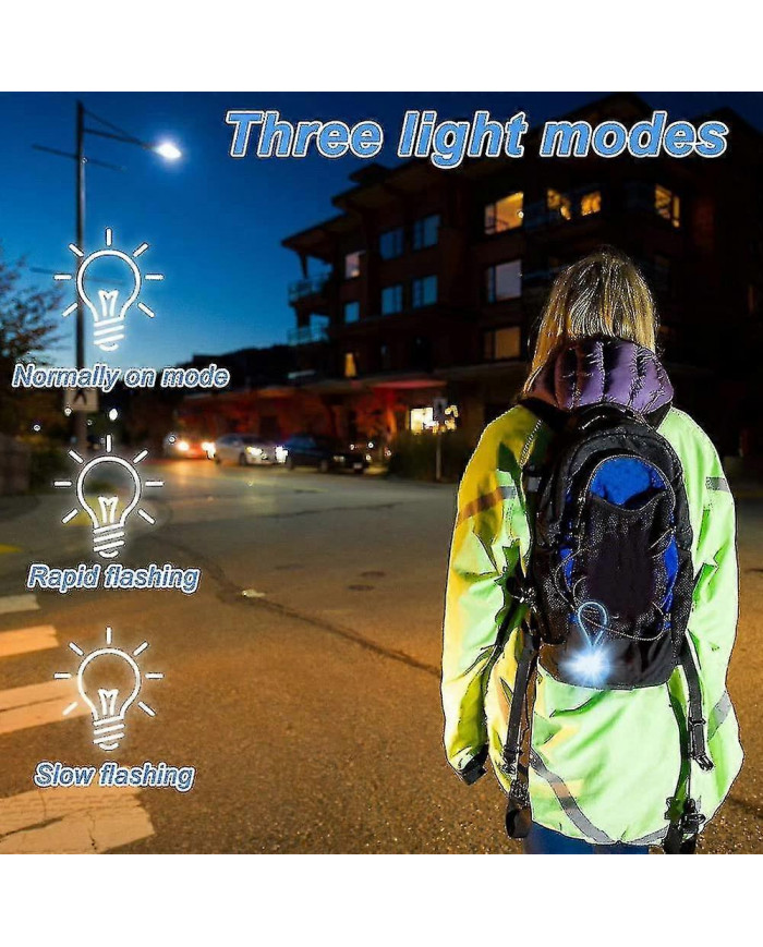 7pcs Safety Light Sac d'école pour enfants, Led Flashing Light Children, Pendentif réflecteur de sécurité pour enfants