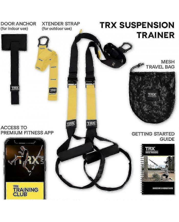 Trx All-in-one Suspension Trainer - Système de gym à domicile pour l’amateur de gym chevronné, comprend l’accès au [...]