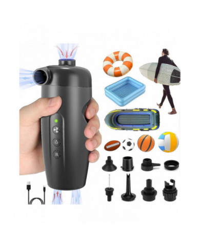 Pompe à air électrique 20psi, gonfleur électrique, avec 7 buses d’air et adaptateur, gonfleur/dégonfleur rapide 2 [...]