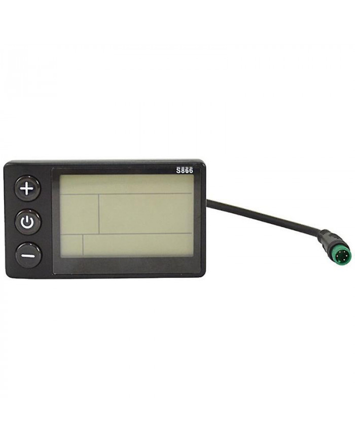 S866 Vélo Électrique LCD Affichage E-Bike Électrique Scooter Affichage Compteur Panneau De Contrôle avec Prise Étanche