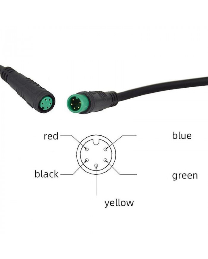 S866 Vélo Électrique LCD Affichage E-Bike Électrique Scooter Affichage Compteur Panneau De Contrôle avec Prise Étanche