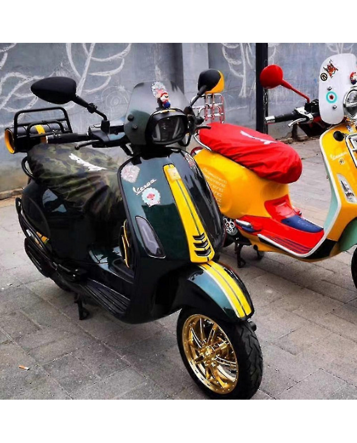 1pc Moto Imperméable Housse De Siège Extensible Accessoires Cas Pour Vespa Gts300 150 Étanche À La Poussière [...]