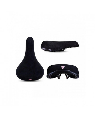 Funsea Selle De Vélo Wheelie Noir Avec Logos Siège Pour Vélos Flanelle Sièges De Vélo Broderie Logo 8mm Rail