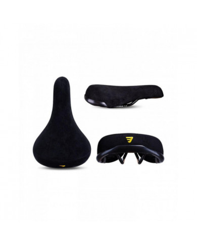 Funsea Selle De Vélo Wheelie Noir Avec Logos Siège Pour Vélos Flanelle Sièges De Vélo Broderie Logo 8mm Rail