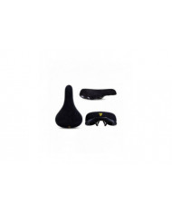 Funsea Selle De Vélo Wheelie Noir Avec Logos Siège Pour Vélos Flanelle Sièges De Vélo Broderie Logo 8mm Rail