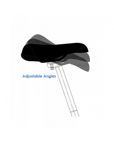 Funsea Selle De Vélo Wheelie Noir Avec Logos Siège Pour Vélos Flanelle Sièges De Vélo Broderie Logo 8mm Rail