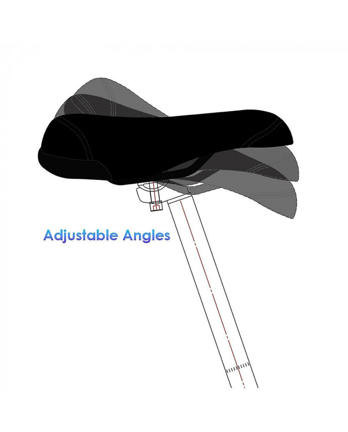 Funsea Selle De Vélo Wheelie Noir Avec Logos Siège Pour Vélos Flanelle Sièges De Vélo Broderie Logo 8mm Rail