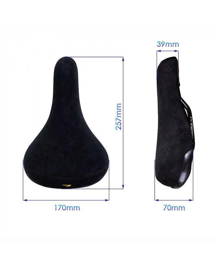 Funsea Selle De Vélo Wheelie Noir Avec Logos Siège Pour Vélos Flanelle Sièges De Vélo Broderie Logo 8mm Rail