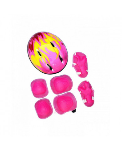 7 Pcs Set Enfants Enfants Casque Genou Coudière Cyclisme Skate Vélo Protecs
