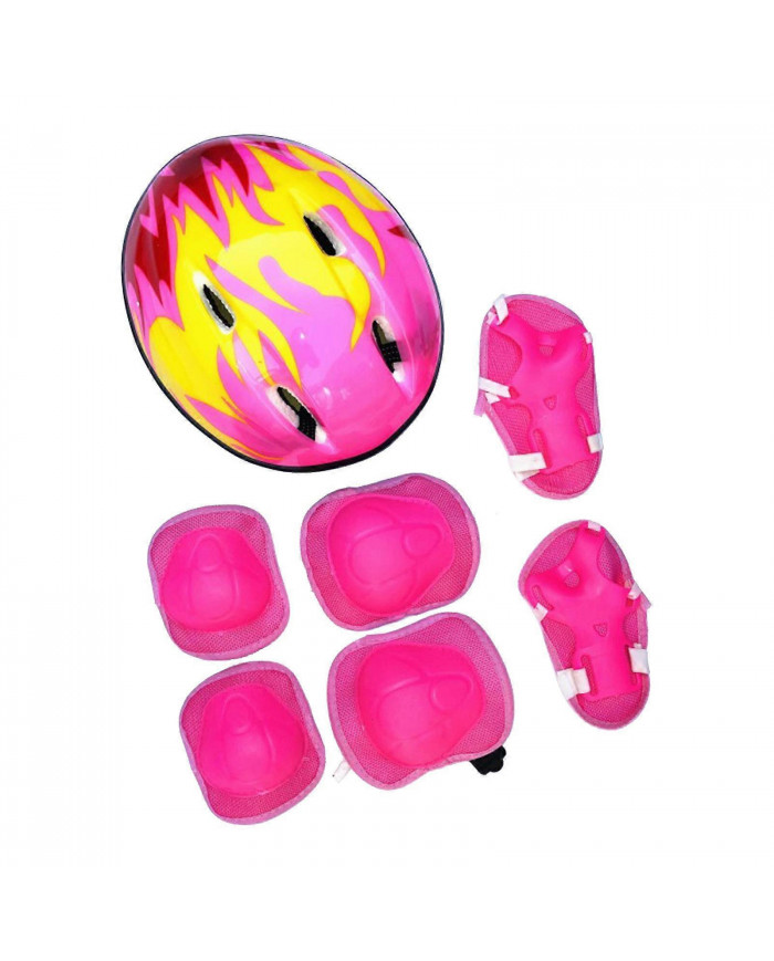 7 Pcs Set Enfants Enfants Casque Genou Coudière Cyclisme Skate Vélo Protecs