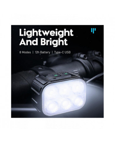 Bike Light Set Super Bright, vélo USB rechargeable Led Light, vélo Light pour la nuit, vélo avant