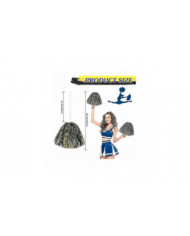 24 Pack Cheerleading Metallic Pom Pom Pom 12 pouces Pom Pom Poms avec bâton