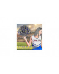 24 Pack Cheerleading Metallic Pom Pom Pom 12 pouces Pom Pom Poms avec bâton