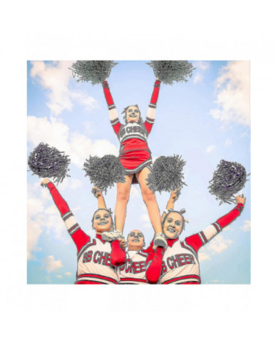 24 Pack Cheerleading Metallic Pom Pom Pom 12 pouces Pom Pom Poms avec bâton