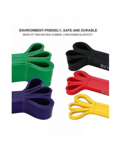 Ensemble de 5 bandes de résistance Pull Up Assist Exercise Workout Band Set for Fitness Strength haltérophilie et [...]